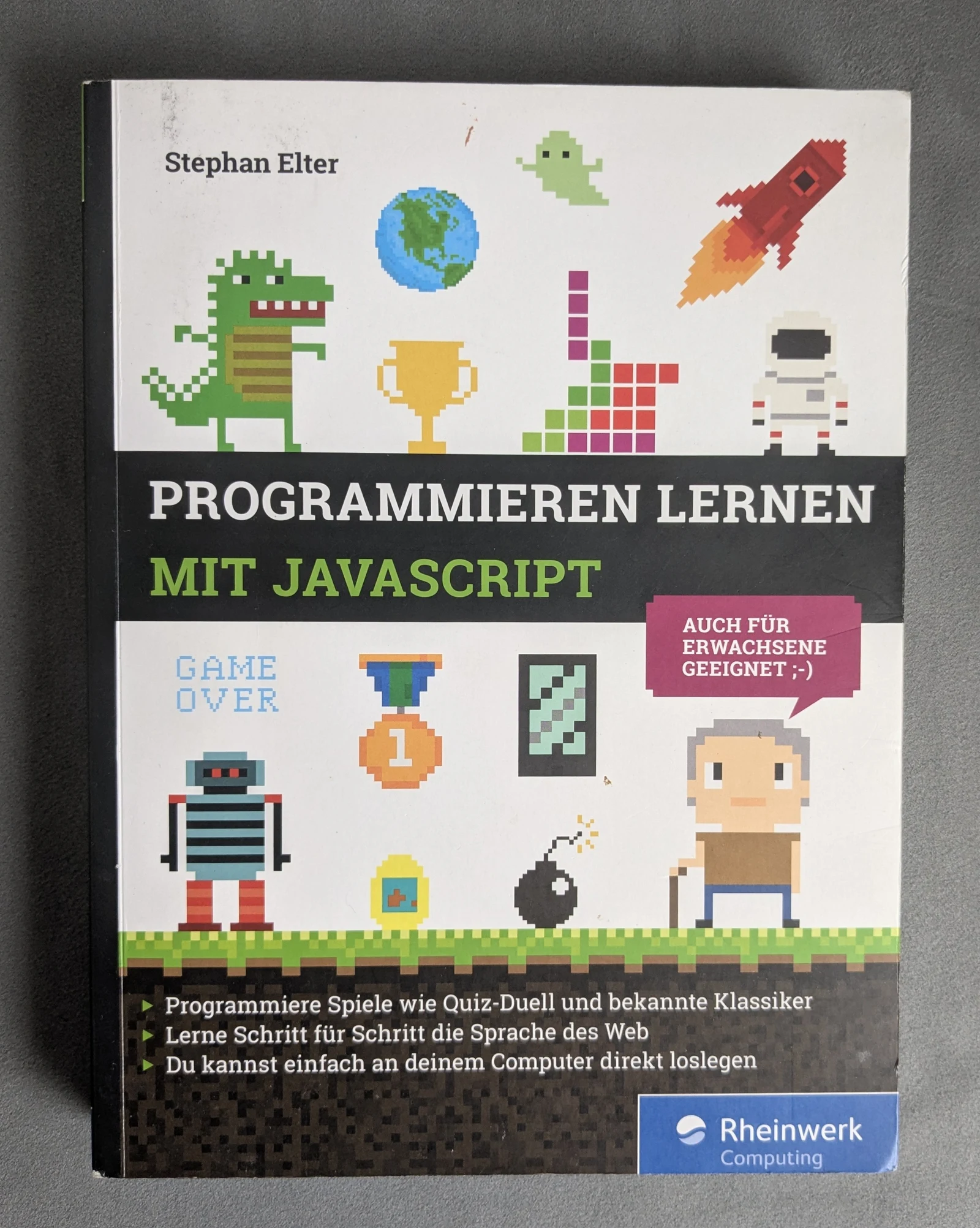 Programmieren lernen mit JavaScript – Stephan Elter Rheinwerk Buch IT Lernen