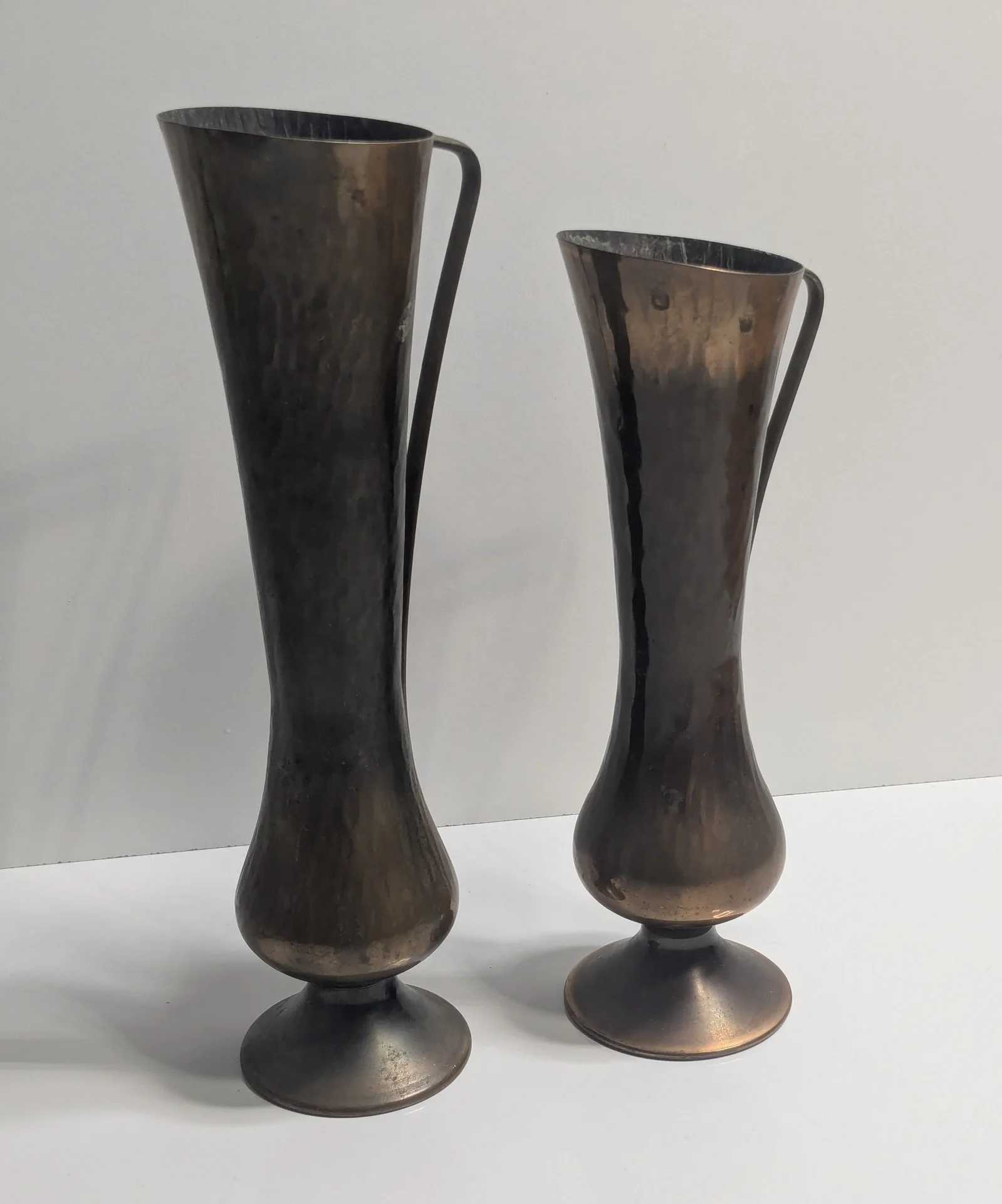 Kupfervasen Kupferkrüge Set Handarbeit Gehämmert Vase Kupfer Deko Vintage Retro