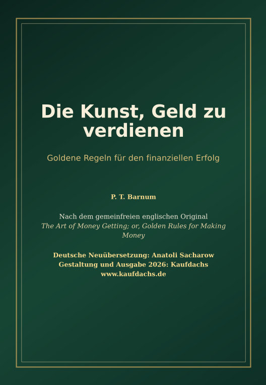 Die Kunst, Geld zu verdienen - Goldene Regeln für den finanziellen Erfolg P. T. Barnum