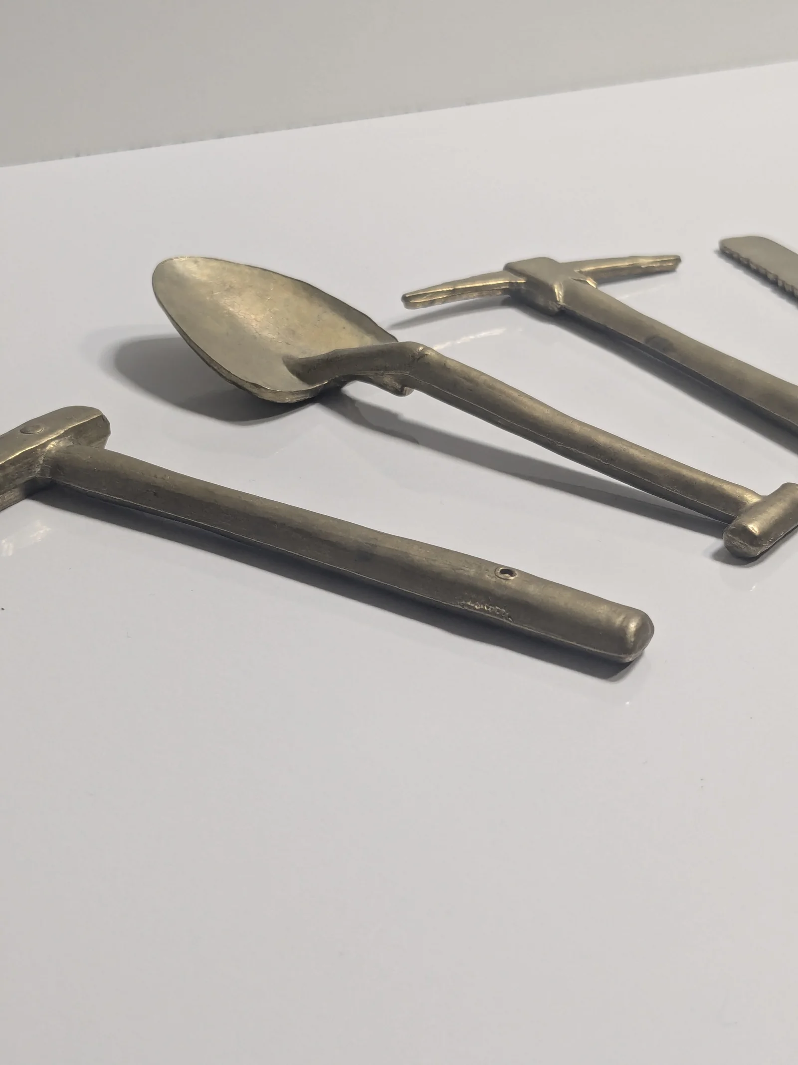 Miniatur Werkzeug Set Messing Bergmann Werkzeug Deko Sammlerstück