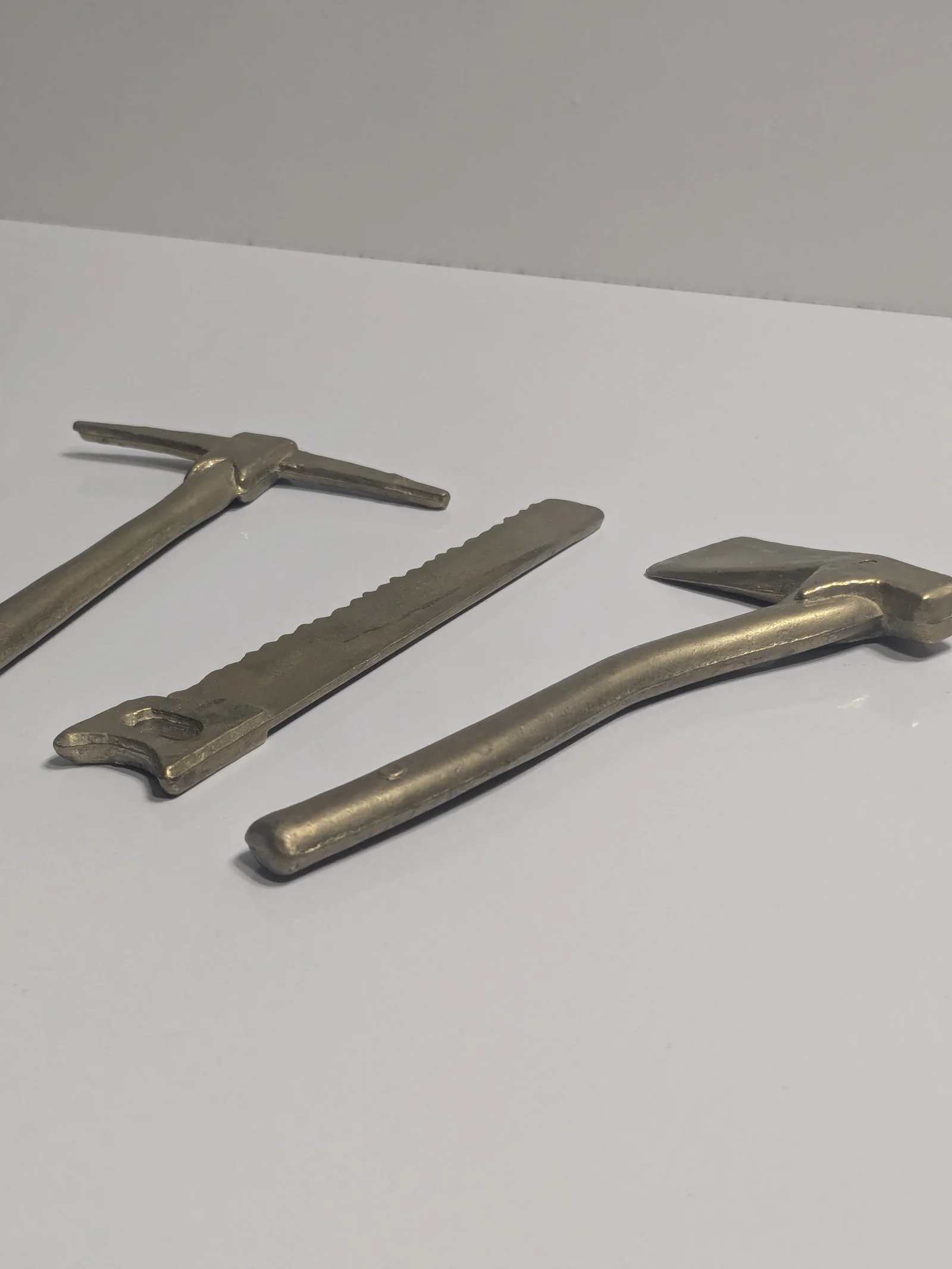 Miniatur Werkzeug Set Messing Bergmann Werkzeug Deko Sammlerstück