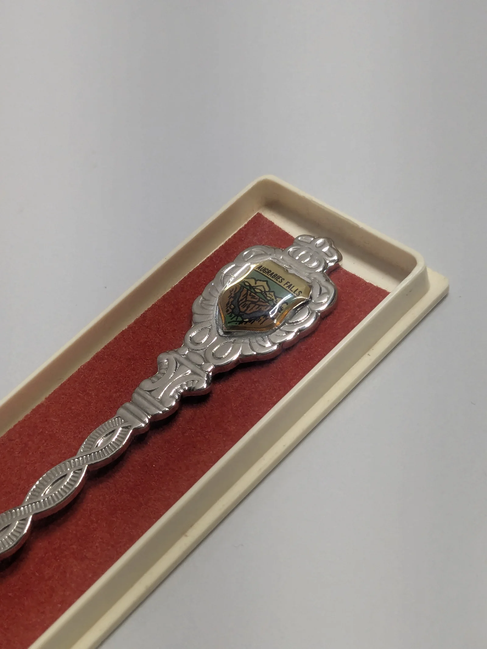 Souvenirlöffel Südafrika Knysna Loerie Augrabies Falls Sammellöffel OVP