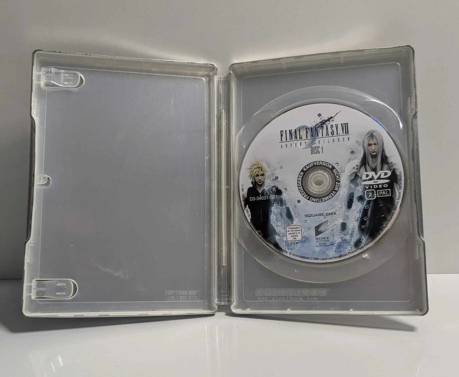 Final Fantasy VII Advent Children Steelbook DVD Sammler Edition Square Enix