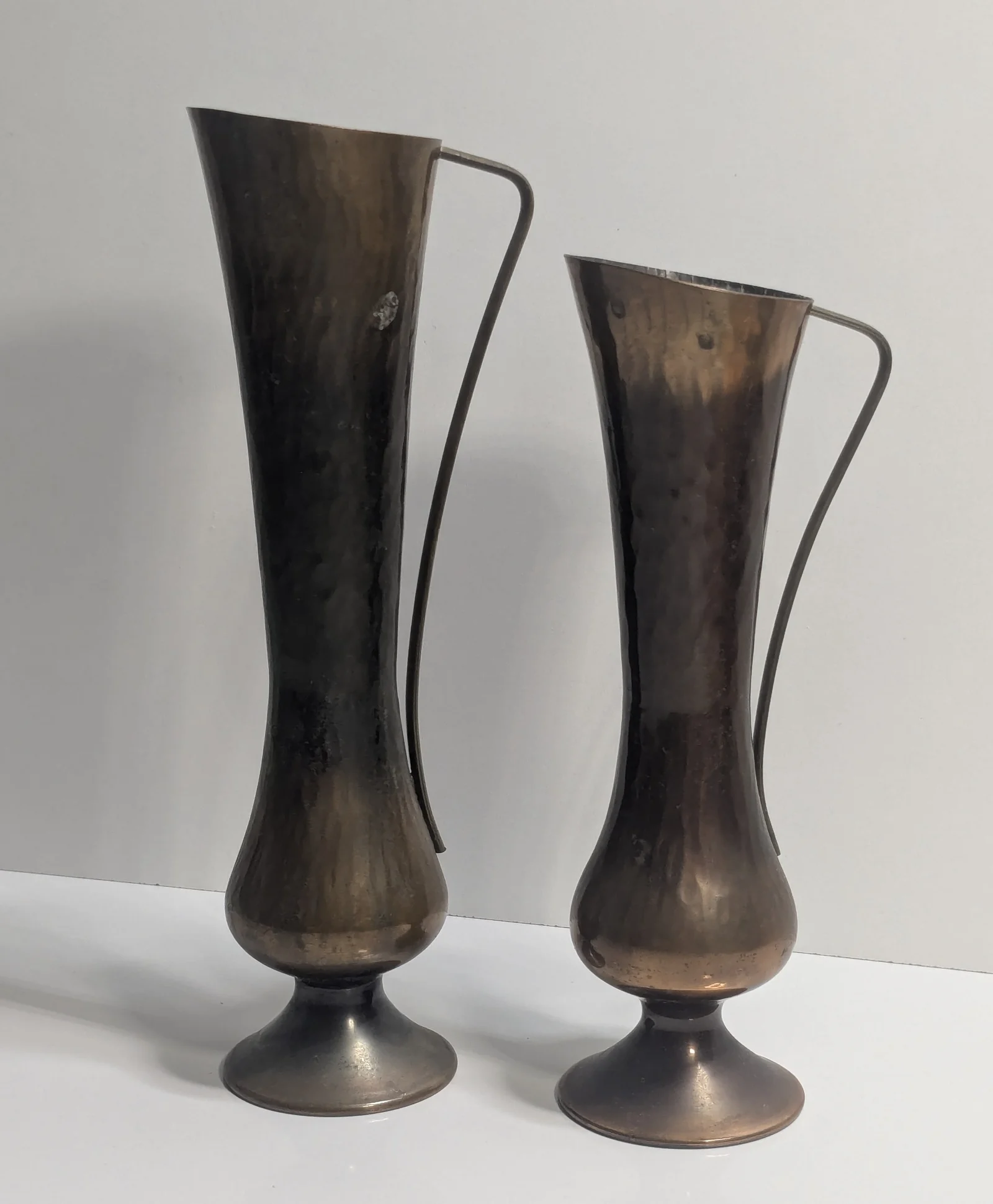 Kupfervasen Kupferkrüge Set Handarbeit Gehämmert Vase Kupfer Deko Vintage Retro