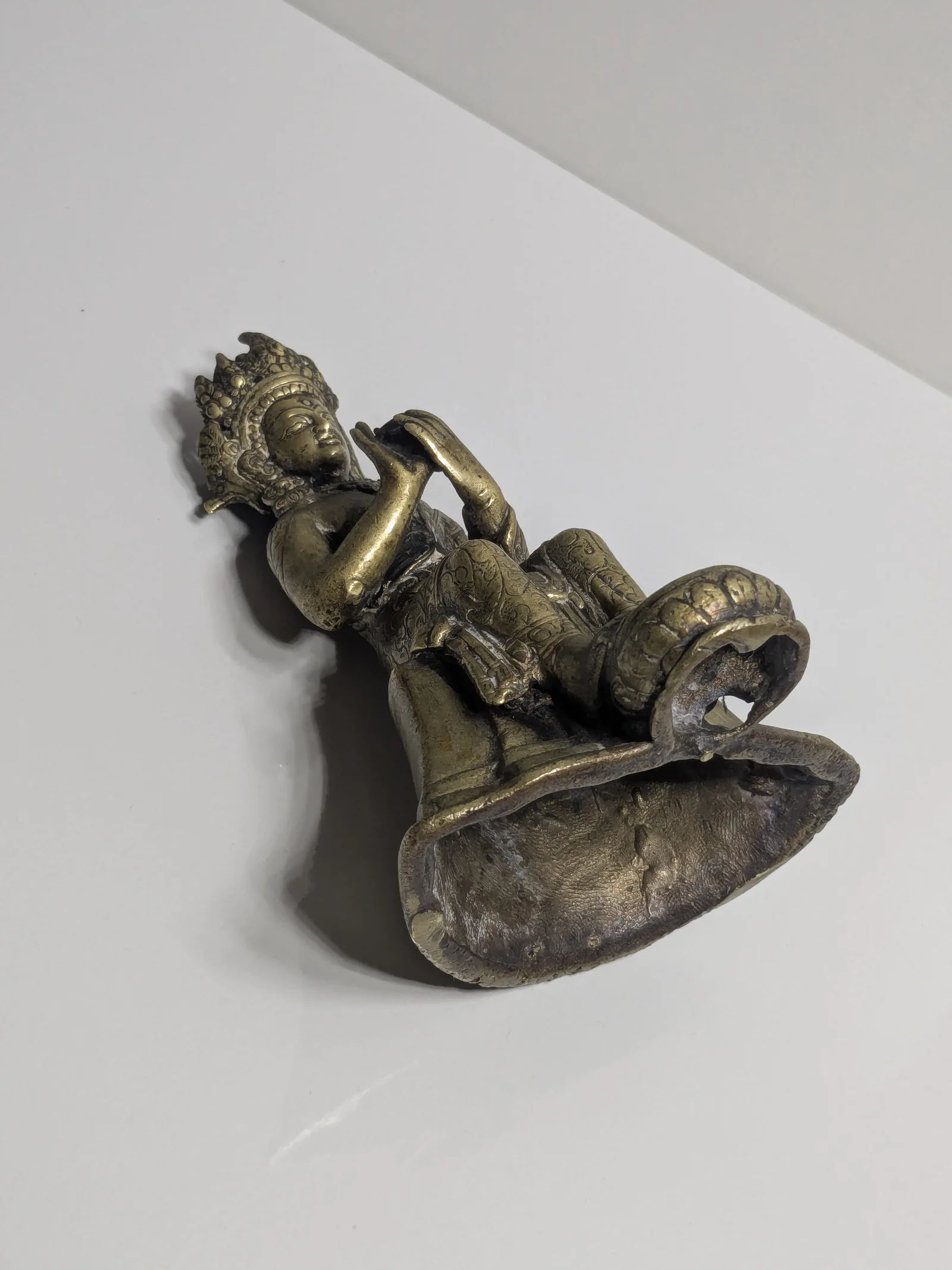 Messing Buddha Bodhisattva Figur Tibet Nepal Hindu Gottheit