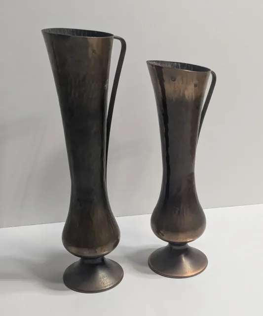 Kupfervasen Kupferkrüge Set Handarbeit Gehämmert Vase Kupfer Deko Vintage Retro